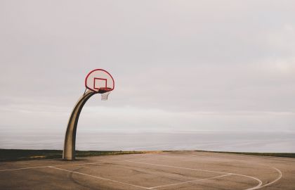 篮球场特效特效景色空旷