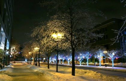 街道,建筑夜景,夜景摄影,街灯,城市街道