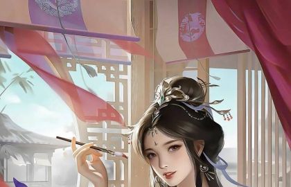 卡通动漫人物,人物特写,绘画,美女,书籍