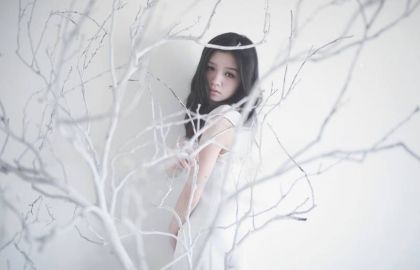 冰雪,美女,工笔画,婚纱写真,图画