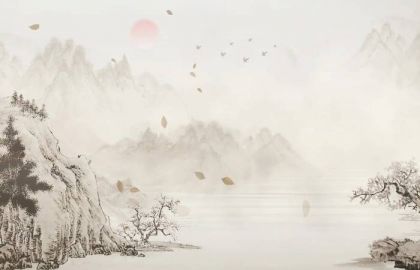 绘画,工笔画,水彩画,冰雪,中国画