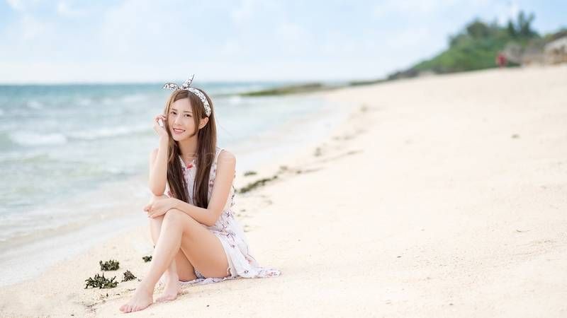 美女,婚纱写真,海洋,女孩,泳衣